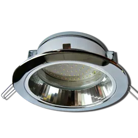 Точечный светильник 13Вт, б/л хром