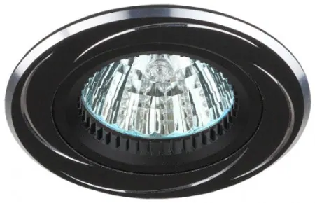 Встраиваемый светильник 50Вт, черный хром